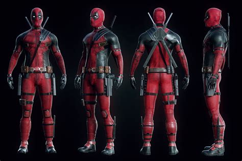 deadpool 3d model.
